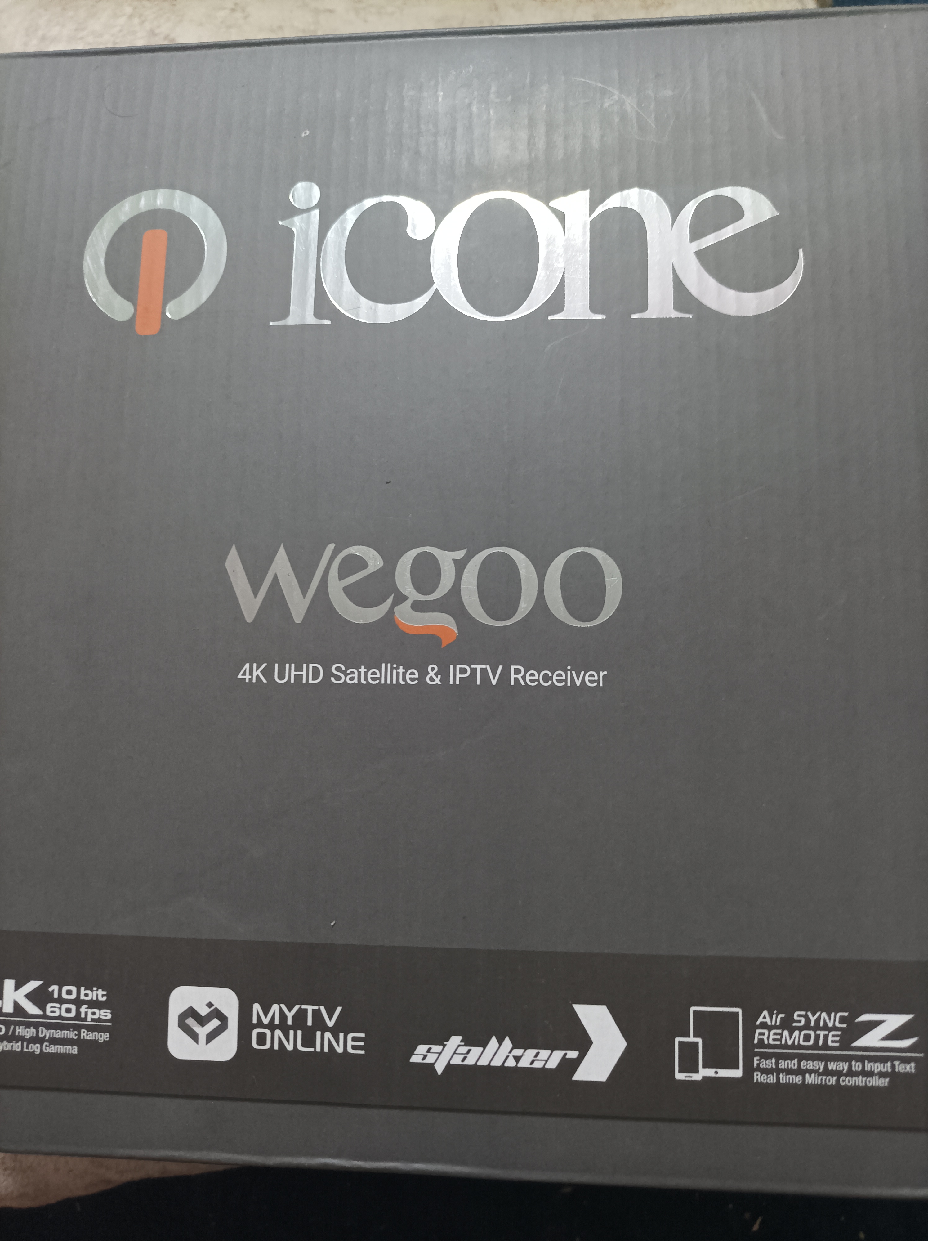 گیرنده تمام عیار آیکون ویگوو icone wegoo فورکی 60 فریم ساخت کره مونتاژ چین مناسب تلویزیون تا 120 اینچ