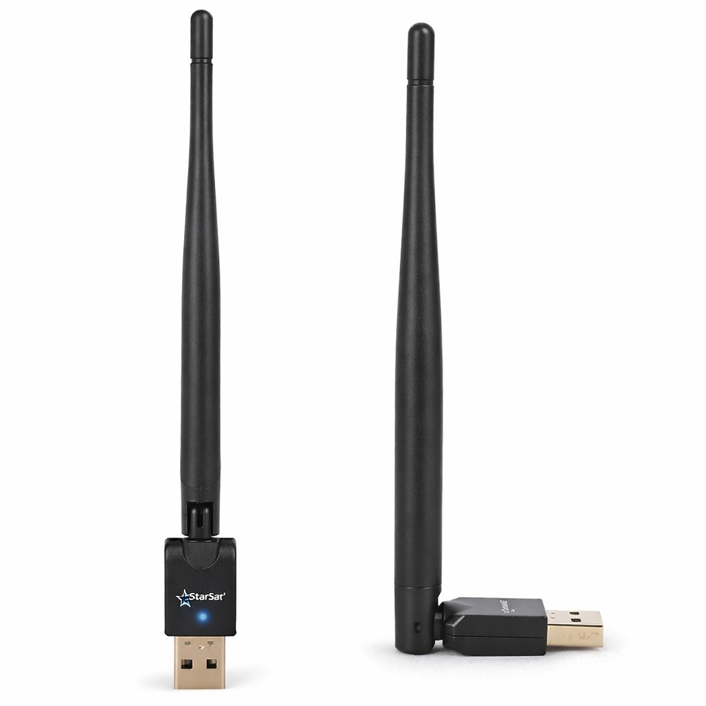 فلش دانگل وای فای استارست اصل wifi starsat  چراغ دار فابریک برای گیرندها ، کامپیوتر ، تلویزیون ها و سیستم های دیگر