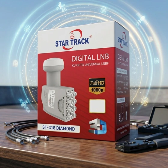 گیرنده هشت فیش (پورت) استارتراک مدل ST 318 DiAMOND مدل دیاموند بدون کوچکترین افت کیفیت یا سیگنال