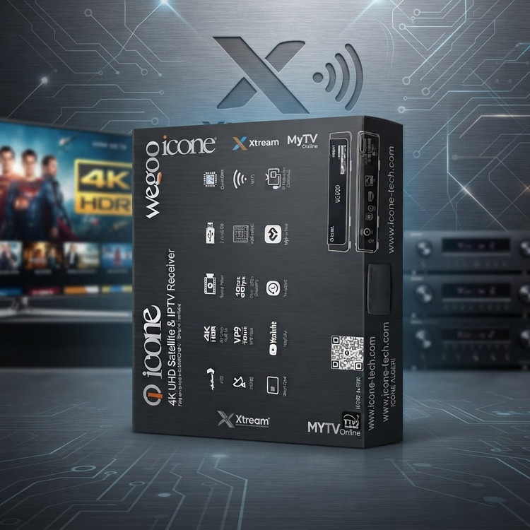 گیرنده تمام عیار آیکون مدل K10 ویگوو icone wegoo فورکی 60 فریم ساخت کره مونتاژ چین مناسب تلویزیون تا 120 اینچ