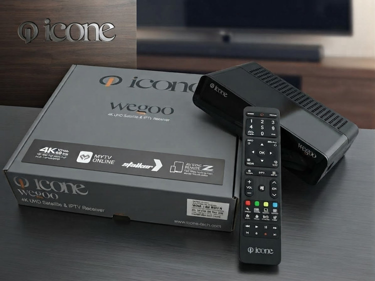 گیرنده تمام عیار آیکون مدل K10 ویگوو icone wegoo فورکی 60 فریم ساخت کره مونتاژ چین مناسب تلویزیون تا 120 اینچ